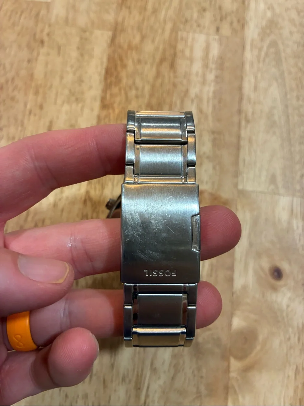 FOSSIL Gent's Wristwatch FS-4359 (P04024421) Silver Chronograph Large Watch